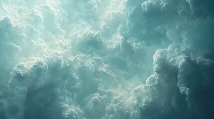 Top view of a sky filled with cirrus clouds high above, creating delicate, wispy patterns.