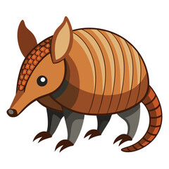 Download Armadillo Vector Art Illustration . This Design Concept Isolated Premium Vector. 