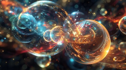 Vibrant Quantum Randomness Concept Illustration