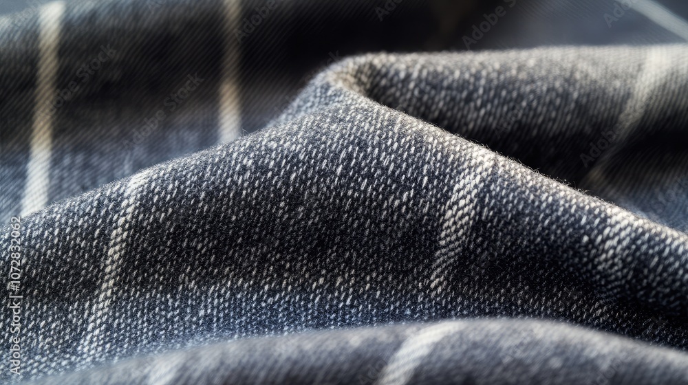 Poster close-up of textured textile with stripe pattern