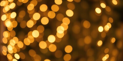 Fototapeta premium Festive bokeh background with twinkling string lights, winter, colorful