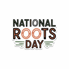 Fototapeta premium National Roots Day vector illustration design
