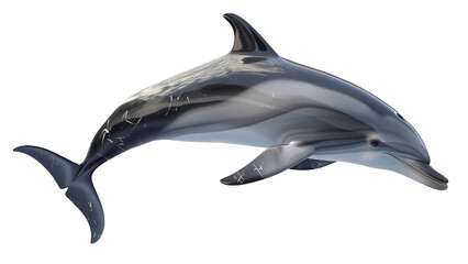 Fototapeta premium Dolphin isolated on a transparent background
