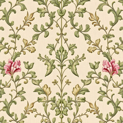 Fototapeta premium seamless pattern with flowers