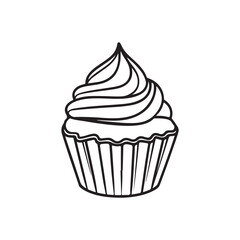 cupcake with cream