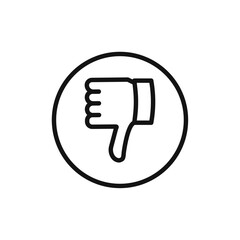bad feedback icon vector line logo art