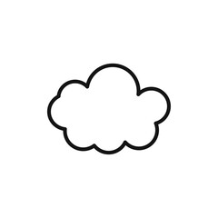 Cloud icon vector line logo art