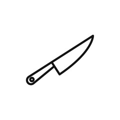 cooking chef knife icon vector line logo art