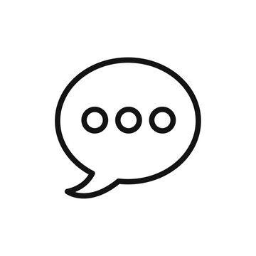 recommend clip art: Comment icon vector line logo art