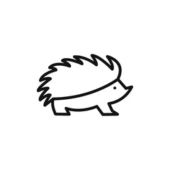 Hegdehog icon vector line logo art