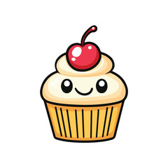 cupcake with cherry