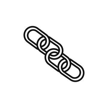 recommend clip art: Link chain icon vector line logo art