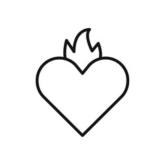 Passion icon vector line logo art
