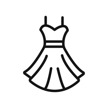 recommend clip art: Party Fashion Dress icon vector line logo art