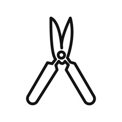 pruner icon vector line logo art