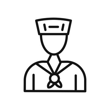black sailor icon clip art preview