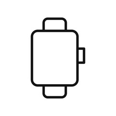 Smart watch icon vector line logo art