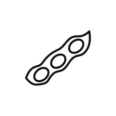 soybeans icon vector line logo art