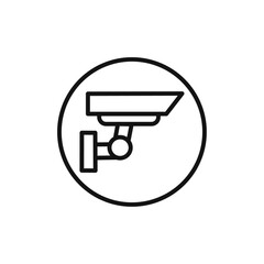 surveillance icon vector line logo art