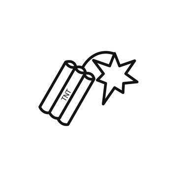 recommend clip art: TNT dynamite icon vector line logo art