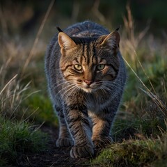 Dusk Stalker: The Scottish Wildcat’s Twilight Hunt