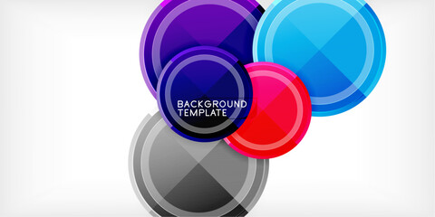 Obraz premium Geometric design abstract background - circles
