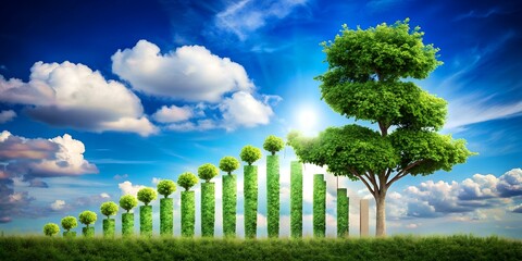 Skyward Business Tree, Visualizing Boundless Financial Growth and Prosperity