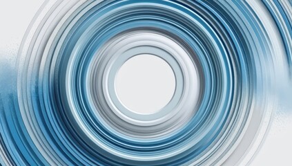 Abstract blue circular background. Concentric rings create a mesmerizing tunnel effect. Perfect for projects related to technology, music, or abstract design