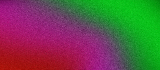 Retro grainy gradient background green red purple noise texture abstract summer poster design