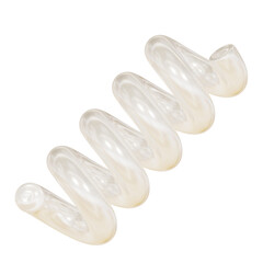 3D White Chrome Metallic Texture Design