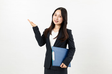 バインダーを持ちオススメする女性02