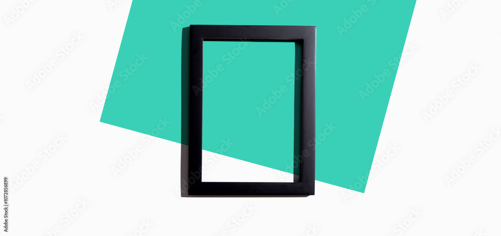 Poster blank rectangle picture frames with copy space