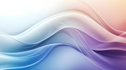 Naklejka premium Dynamic abstract waves with smooth gradients.