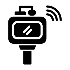 smart signboard Solid icon