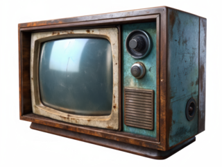 old tv isolated PNG