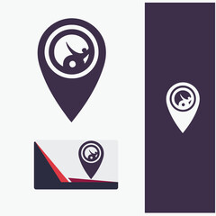 Global Location Icon for Travel and Business