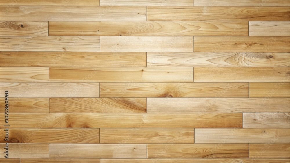 Poster Natural Wood Planks Arranged in a Horizontal Pattern, Creating a Warm and Inviting Textured Background
