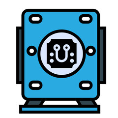  Digital Technology Icon Illustration