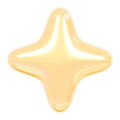 3D Pink and Gold Star Decoration New Year Celebration Design