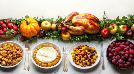 Thanksgiving dinner banner