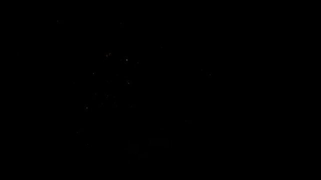 Diwali festival fireworks in the night sky