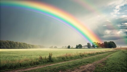 Naklejka premium Gradient mesh background with a blurred rainbow-colored overlay, artistic style, soft focus