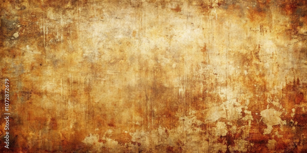 Aufkleber a weathered and textured background with hues of brown, gold, and rust