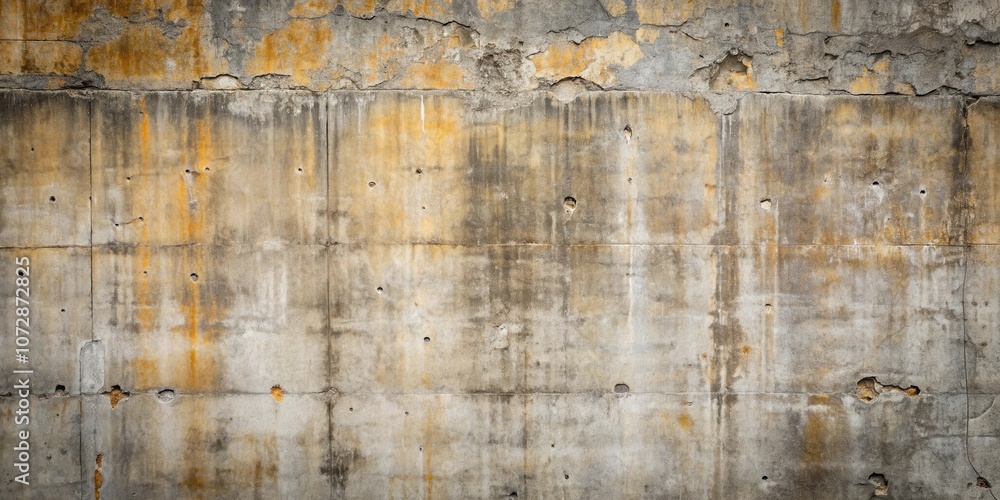 Aufkleber A weathered concrete wall with a subtle grid pattern, showing the effects of time and the elements