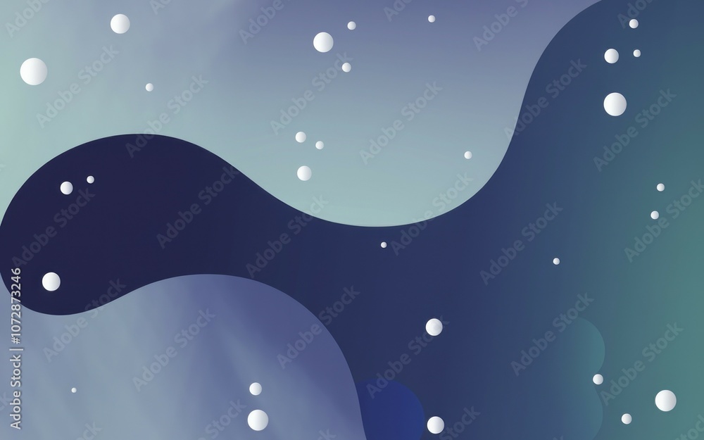 Aufkleber abstract blue gradient background. serene abstract art evoking calmness and tranquility. fluid shape