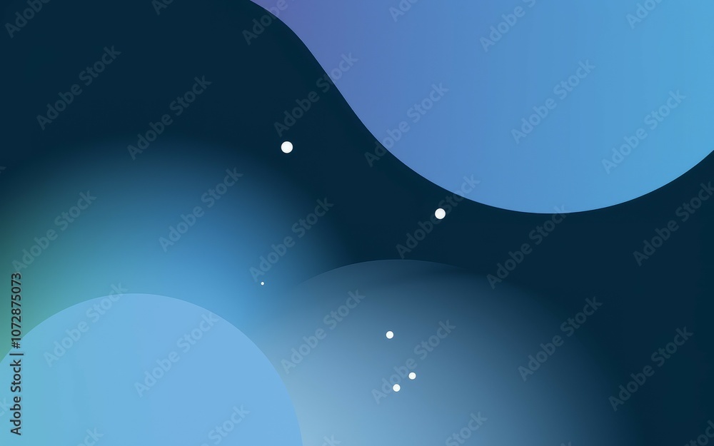 Aufkleber blue abstract background. serene gradient backdrop evoking calmness and tranquility. perfect for web