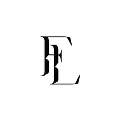 FL monogram logo design letter text name symbol monochrome logotype alphabet character simple logo