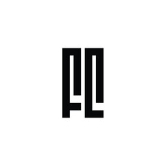 FL monogram logo design letter text name symbol monochrome logotype alphabet character simple logo