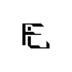 FL monogram logo design letter text name symbol monochrome logotype alphabet character simple logo