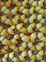 Detail of woven grocery bag